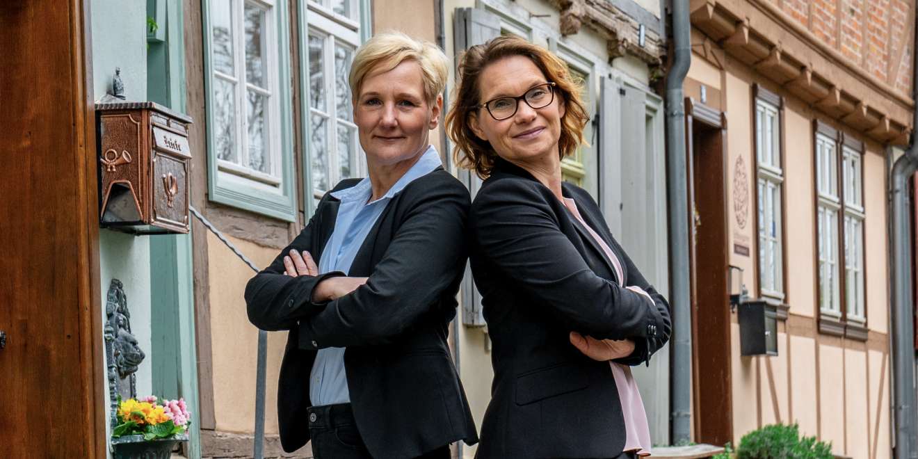 Astrid und Julia in Quedlinburg